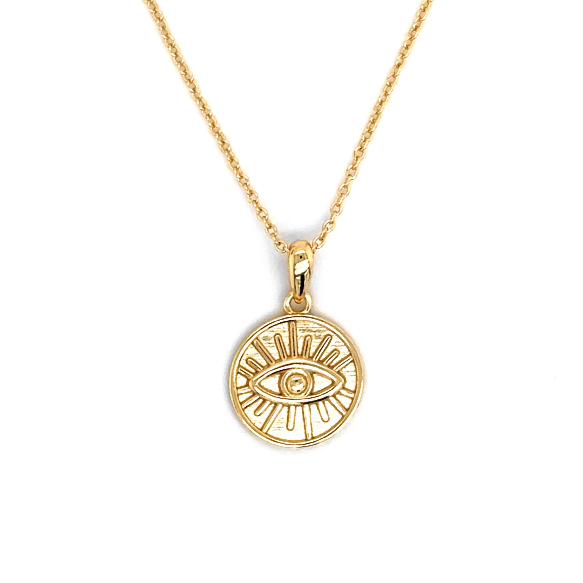 Evil Eye Coin Necklace